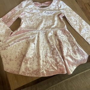 The Children's Place Pink Velvet Casual Dress